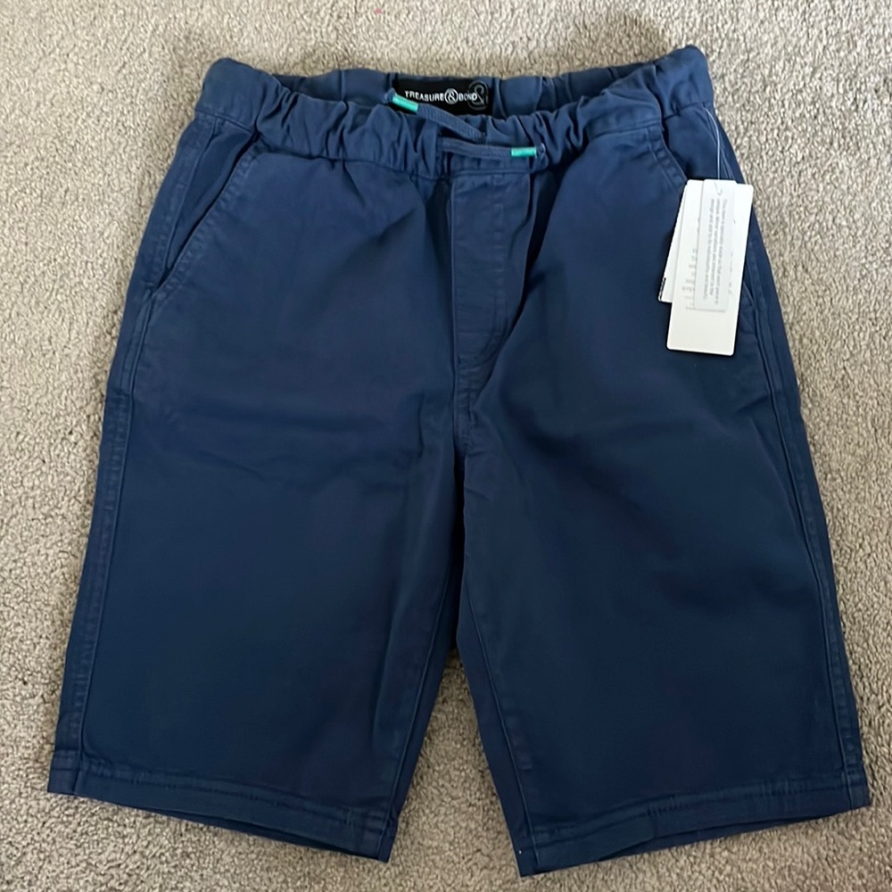 Boys blue chino shorts